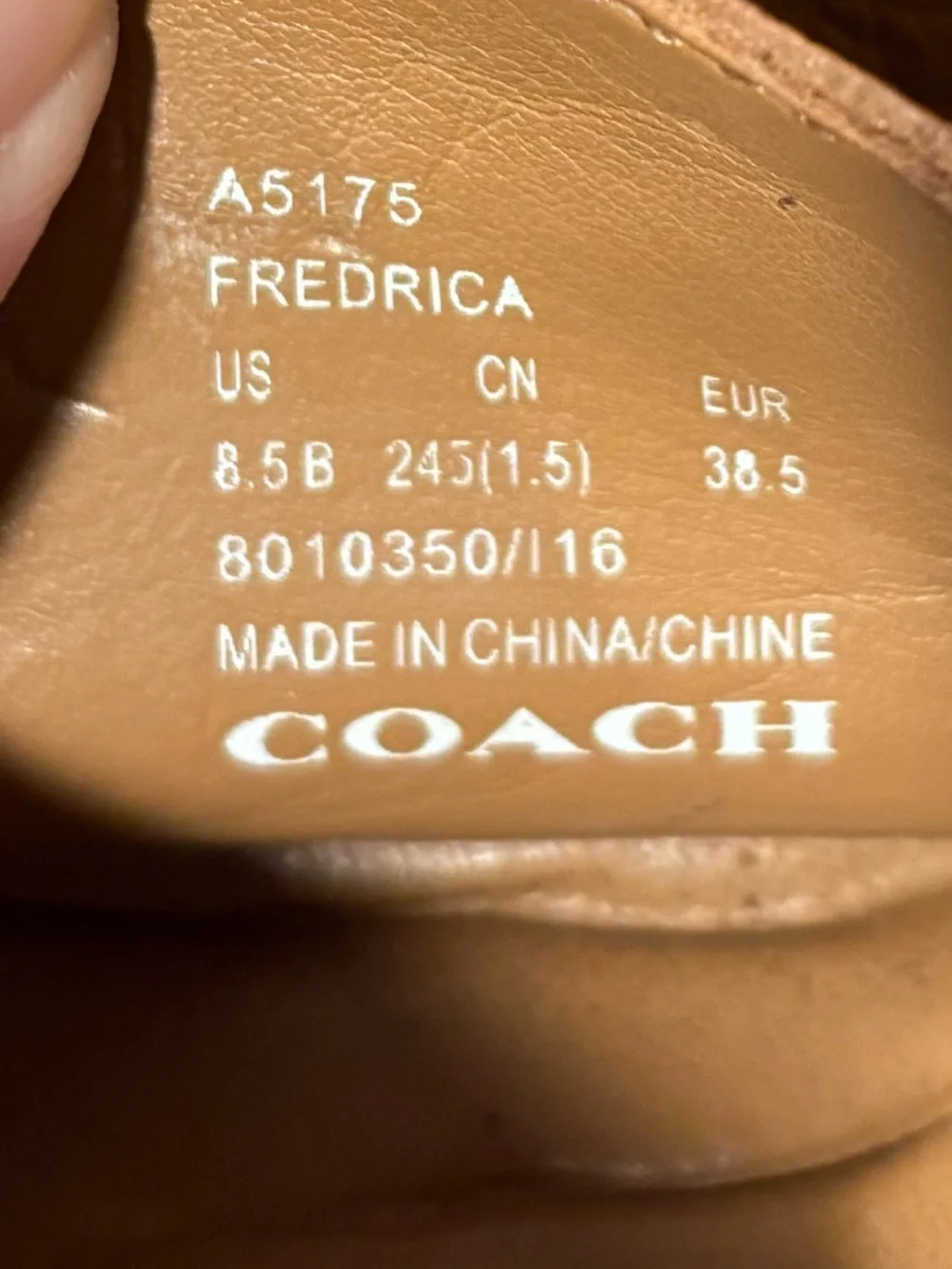Coach pebbled leather